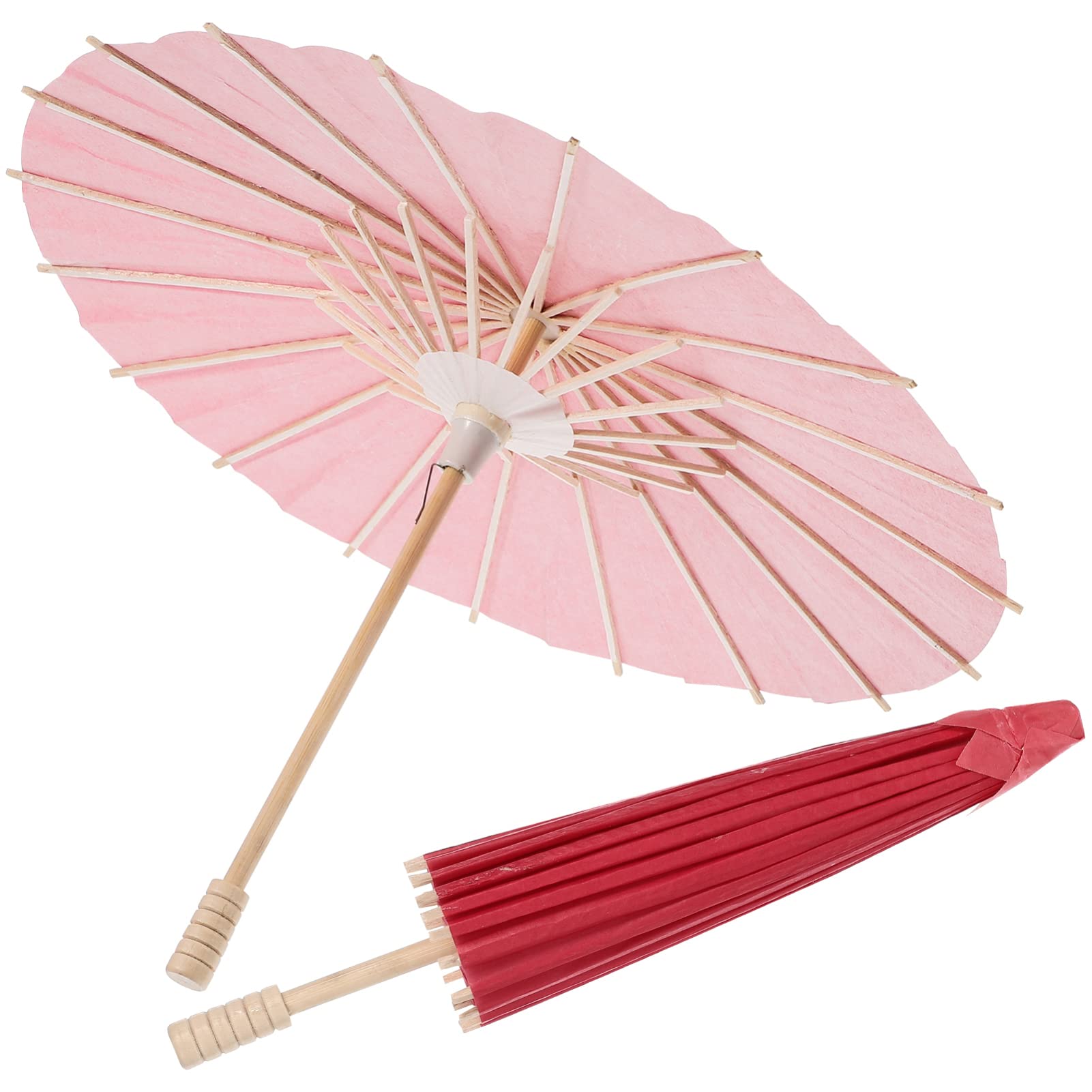舞踊傘 3本セット （小サイズ） Amazon | [FTXJEHG] ミニ 和傘 無地 赤 日本舞踊 踊り傘 全長約